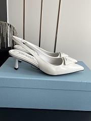 Colestore Prada Patent leather slingback pumps White - 5