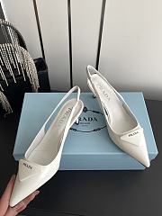 Colestore Prada Patent leather slingback pumps White - 4