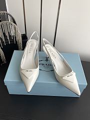 Colestore Prada Patent leather slingback pumps White - 3