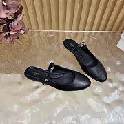 Colestore Celine MACARON MULE IN GOATSKIN Black - 3