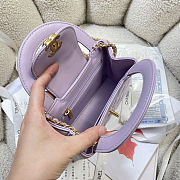 Colestore  Chanel Quilted Aged Calfskin Mini Kelly Bag Lilac 19 x 13 x 7cm - 4