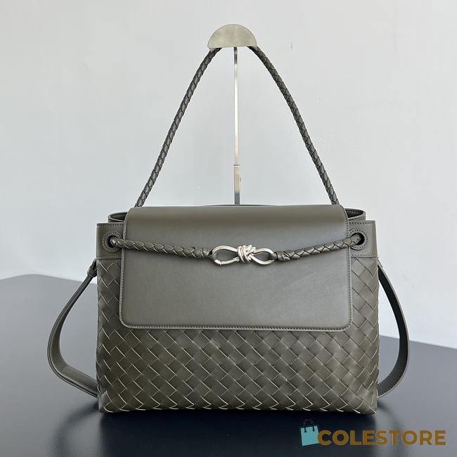 	 Colestore Bottega Andiamo Messenger Medium Kaki 37 x 26 x 13cm - 1