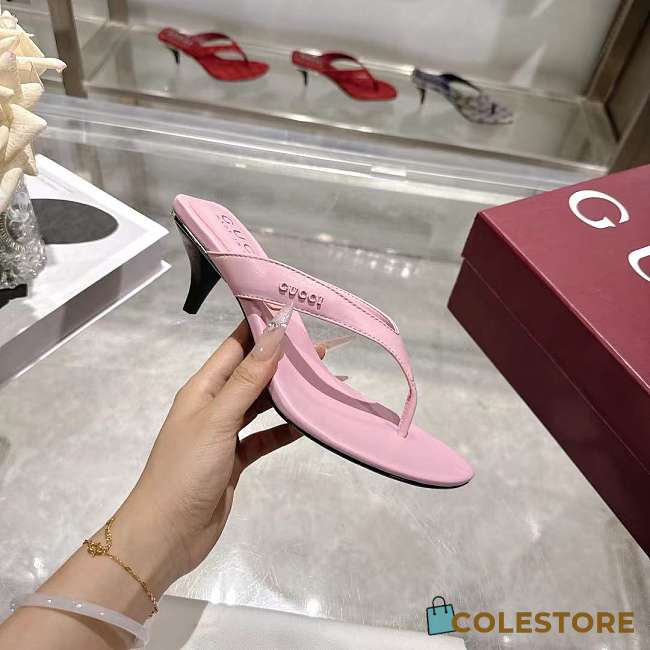 Colestore Gucci Women's Vittoria thong Light Pink nappa leather - 1