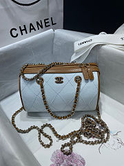 Colestore Chanel Coco Beach Mini Bowling Bag Light Gold Hardware 11.5 x 18.5 x 11cm - 1