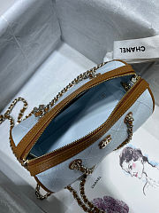 Colestore Chanel Coco Beach Mini Bowling Bag Light Gold Hardware 11.5 x 18.5 x 11cm - 3