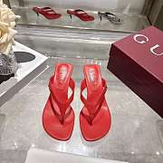 Colestore Gucci Women's Vittoria thong red nappa leather - 4