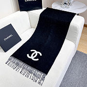 Colestore Chanel Stole   Cashmere  Black & White  - 2