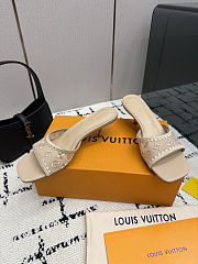 Colestore  Louis Vuitton 6AM Mule Beige Monogram mesh - 3