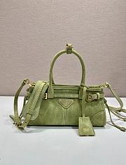 Colestore Prada Bonnie suede mini handbag Agave  23.5 x 12 x 9 cm - 1