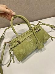 Colestore Prada Bonnie suede mini handbag Agave  23.5 x 12 x 9 cm - 6