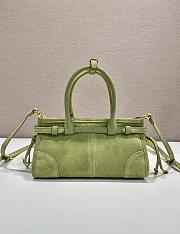 Colestore Prada Bonnie suede mini handbag Agave  23.5 x 12 x 9 cm - 3