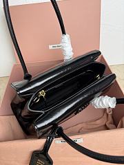 Colestore Miu Miu Solitaire Shiny Leather Bag in Black 28 x 19.5 x 11cm - 3