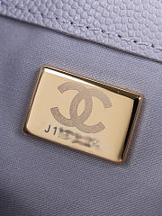 Colestore Chanel 25 Mini Handbag   Grained Calfskin & Gold-Tone Metal  Lilac  20 x 22 x 12.5cm - 2