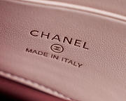 Colestore Chanel Métiers d’art 2026 Classic Small Flap Wallet  Grained Goatskin, Enamel & Gold-Tone Metal  Light Pink 11x7.5x1.5cm - 2