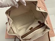 Colestore Miu Miu Canapa Soft Canvas And Leather Backpack 25 x 29.5 x 12.5cm - 5