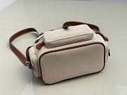Colestore Miu Miu Canapa Soft Canvas And Leather Backpack 25 x 29.5 x 12.5cm - 2