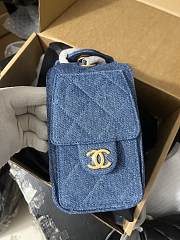 Colestore Chanel Métiers d’art 2026  Chanel 25 Mini Handbag   Washed Denim & Gold-Tone Metal  Blue 20 x 22 x 12.5cm - 2
