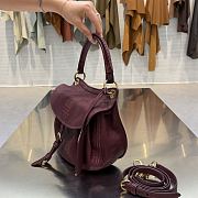 Colestore   Miu Miu Amaranth Red Rendez-vous Nappa Leather Bag 26 x 19 x 8 cm - 6