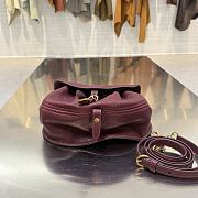 Colestore   Miu Miu Amaranth Red Rendez-vous Nappa Leather Bag 26 x 19 x 8 cm - 3