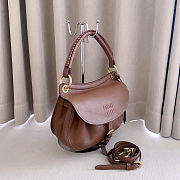 Colestore   Miu Miu Oak Rendez-vous Nappa Leather Bag 26 x 19 x 8 cm - 2