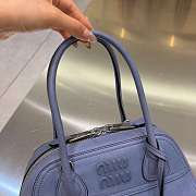 Colestore  Miu Miu Aviation Blue Vivant Nappa Leather Bag  32 x 17 x 9.5cm - 4