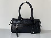 Colestore  Miu Miu Black with Gold Hardware Motorcycle Bag 29 x 15 x 10cm - 4