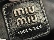 Colestore  Miu Miu Black with Gold Hardware Motorcycle Bag 29 x 15 x 10cm - 3