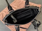Colestore  Miu Miu Black with Gold Hardware Motorcycle Bag 29 x 15 x 10cm - 2