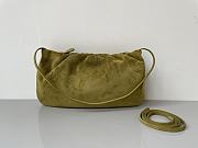 Colestore The Row XL Bourse Olive Suede Shoulder Bag 33 x 18cm - 1