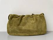 Colestore The Row XL Bourse Olive Suede Shoulder Bag 33 x 18cm - 3