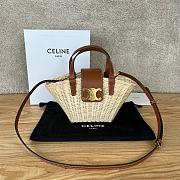 Colestore   Celine Teen Couffin in Wicker and Natural Calfskin NATURAL / TAN 32 x 14 x 7 CM - 1