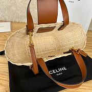 Colestore   Celine Teen Couffin in Wicker and Natural Calfskin NATURAL / TAN 32 x 14 x 7 CM - 5
