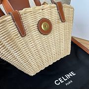Colestore   Celine Teen Couffin in Wicker and Natural Calfskin NATURAL / TAN 32 x 14 x 7 CM - 4