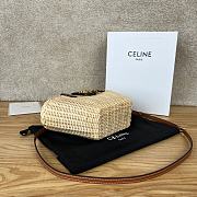 Colestore   Celine Teen Couffin in Wicker and Natural Calfskin NATURAL / TAN 32 x 14 x 7 CM - 3