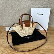 Colestore   Celine Teen Couffin in Wicker and Natural Calfskin NATURAL / TAN 32 x 14 x 7 CM - 2