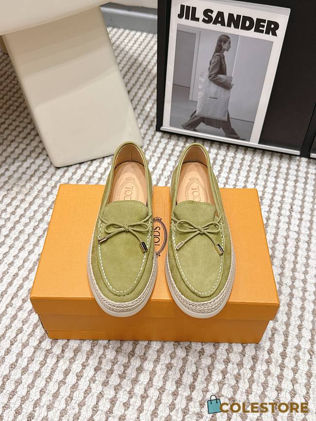 Colestore TOD'S Loafers in Nubuck Olive Green  - 1