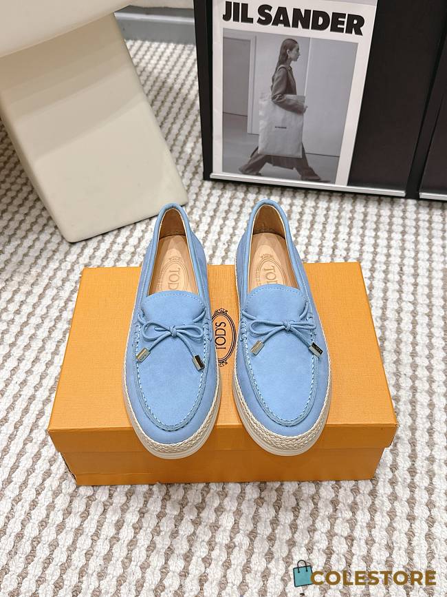 Colestore TOD'S Loafers in Nubuck Light Blue - 1