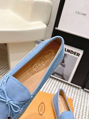 Colestore TOD'S Loafers in Nubuck Light Blue - 4
