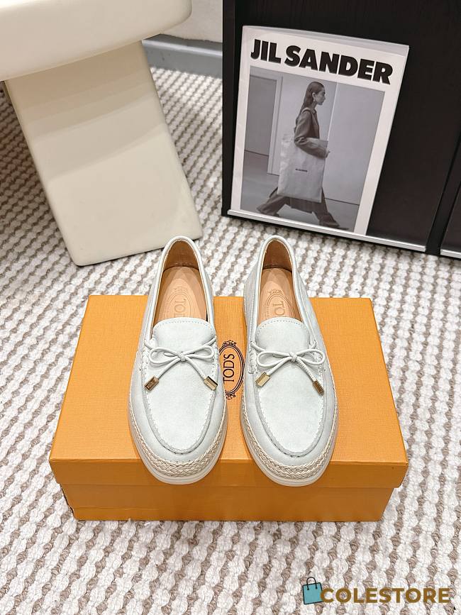 Colestore TOD'S Loafers in Nubuck White - 1