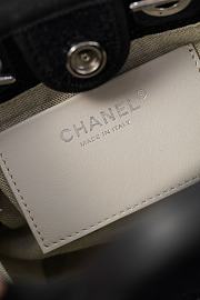 Colestore Chanel 26A Mini Deauville Tote Fabric/Leather Black 19.5 x 17 x 9cm - 3