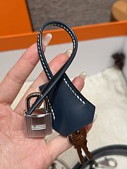 Colestore Hermes Kelly 25 Sellier in Box Leather Deep Blue, Palladium Hardware 25cm - 6