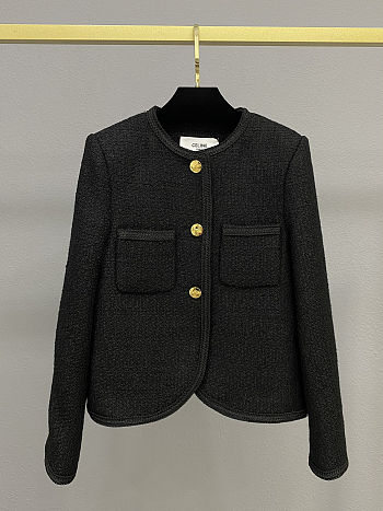 Colestore Celine Tweed Jacket Black 