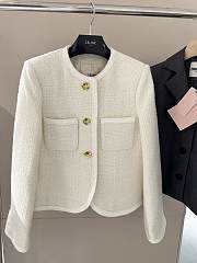 Colestore Celine Tweed Jacket White - 1
