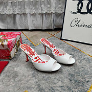 Colestore Dolce & Gabbana Mules in patent leather White Keira shape  - 6