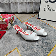 Colestore Dolce & Gabbana Mules in patent leather White Keira shape  - 4