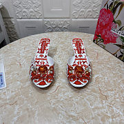 Colestore Dolce & Gabbana Majolica-print Brocade Keira mules with embroidery Multi-colored Keira shape - 1
