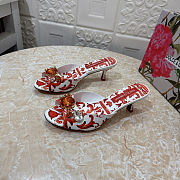 Colestore Dolce & Gabbana Majolica-print Brocade Keira mules with embroidery Multi-colored Keira shape - 6