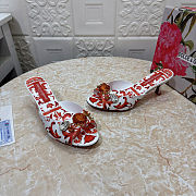 Colestore Dolce & Gabbana Majolica-print Brocade Keira mules with embroidery Multi-colored Keira shape - 2