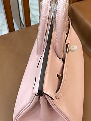 Colestore Hermes Birkin 25 Handbag in Rose Sakura Swift Leather Gold hardware - 6