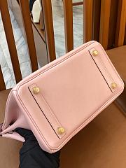 Colestore Hermes Birkin 25 Handbag in Rose Sakura Swift Leather Gold hardware - 4
